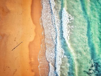 Aerial view of person at beach