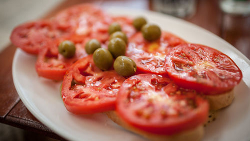 Close-up of food on plate