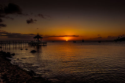 Sunset over sea