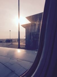 Sun shining through clouds