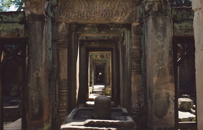 Corridor of old temple