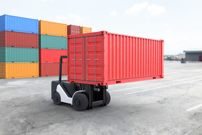 Vintage car parked on street