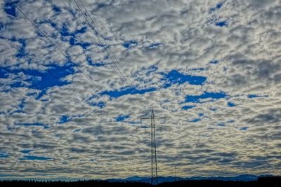 Low angle view of cloudy sky