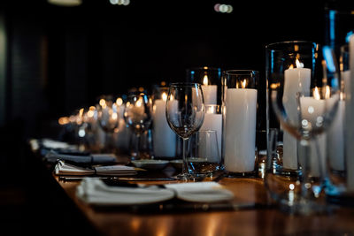 Luxury table settings for wedding 