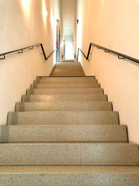 Low angle view of staircase in building