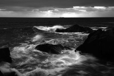 Scenic view of sea against sky