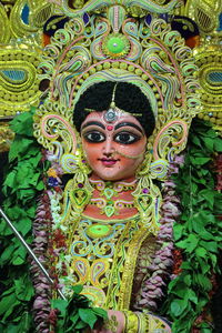 Close-up of goddess durga