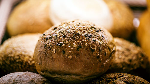 Close-up of bread in store