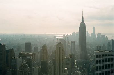 Aerial view of buildings in city