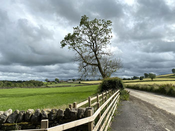 Storm clouds gathering over the, clitheroe to skipton road near, malham, skipton, uk