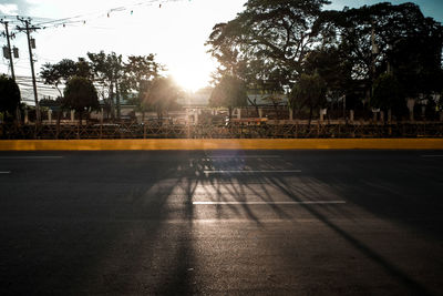 Road at sunset