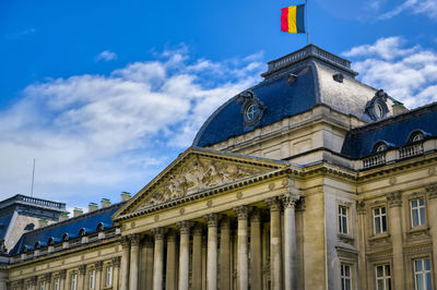 Low angle view of building against sky