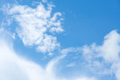 Low angle view of clouds in sky