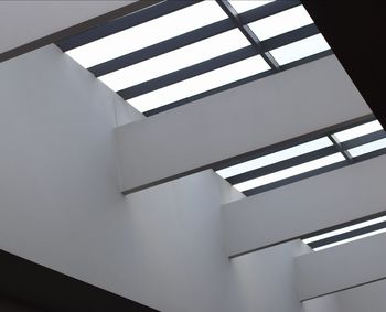 Low angle view of skylight