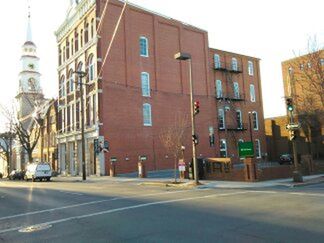 City street with buildings in background