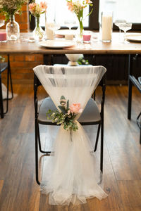 Potted plant on table