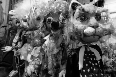 Close-up of crowd during festival