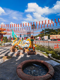 Fountain with dragon at temple 