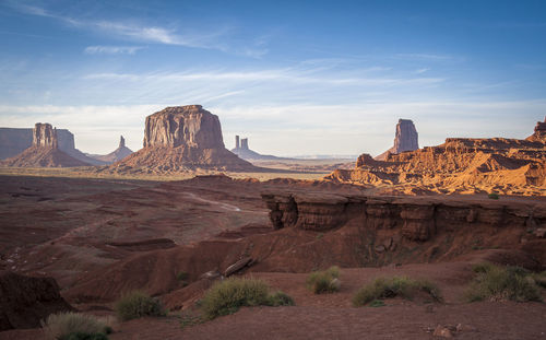 Panoramic view of rock formations