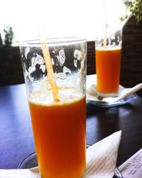 Close-up of drink on table