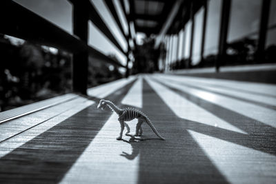 View of horse on bridge