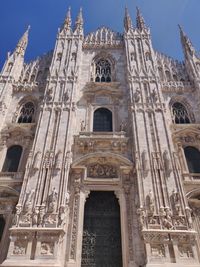 Low angle view of historical building against sky