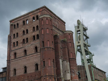 Low angle view of historical building against sky