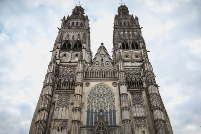 Low angle view of historical building against sky