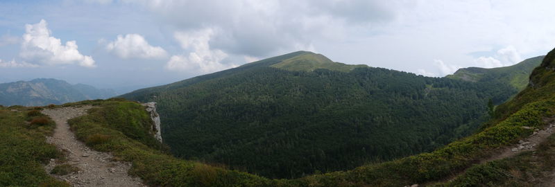 Panoramic view of landscape against sky