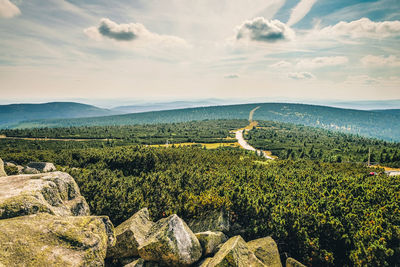 Scenic view of landscape against sky