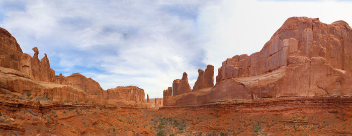 Panoramic view of mountain against sky