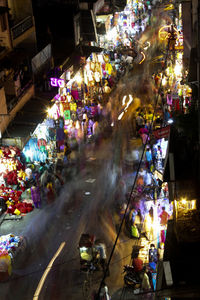 Colorful lanterns for sale in market