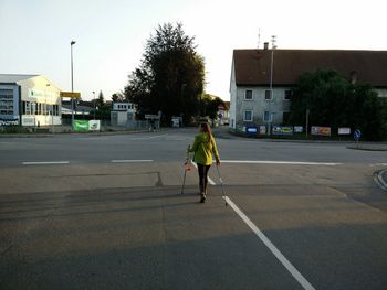 People walking on street