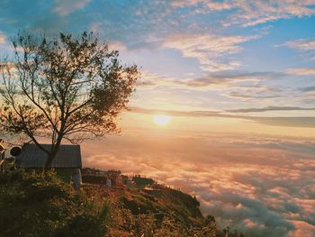 Scenic view of sunset sky