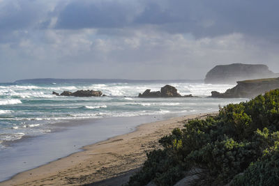 Scenic view of sea against sky