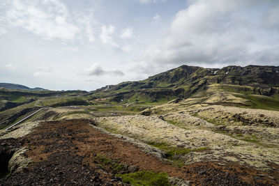 Scenic view of landscape against sky