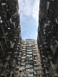 Low angle view of buildings against sky