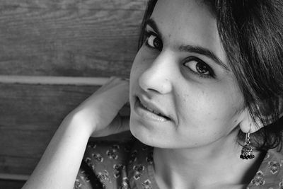 Portrait of young woman