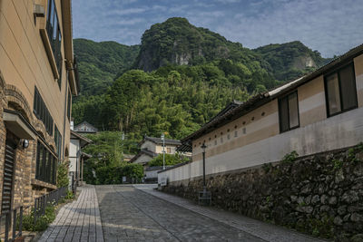 Street amidst buildings in town