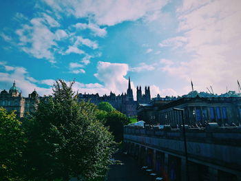 Panoramic view of city against sky