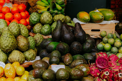 Full frame shot of vegetables for sale at market