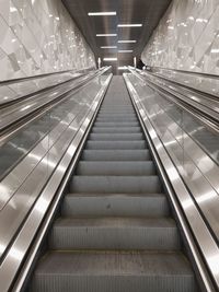 View of escalator