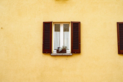 Close-up of window on wall