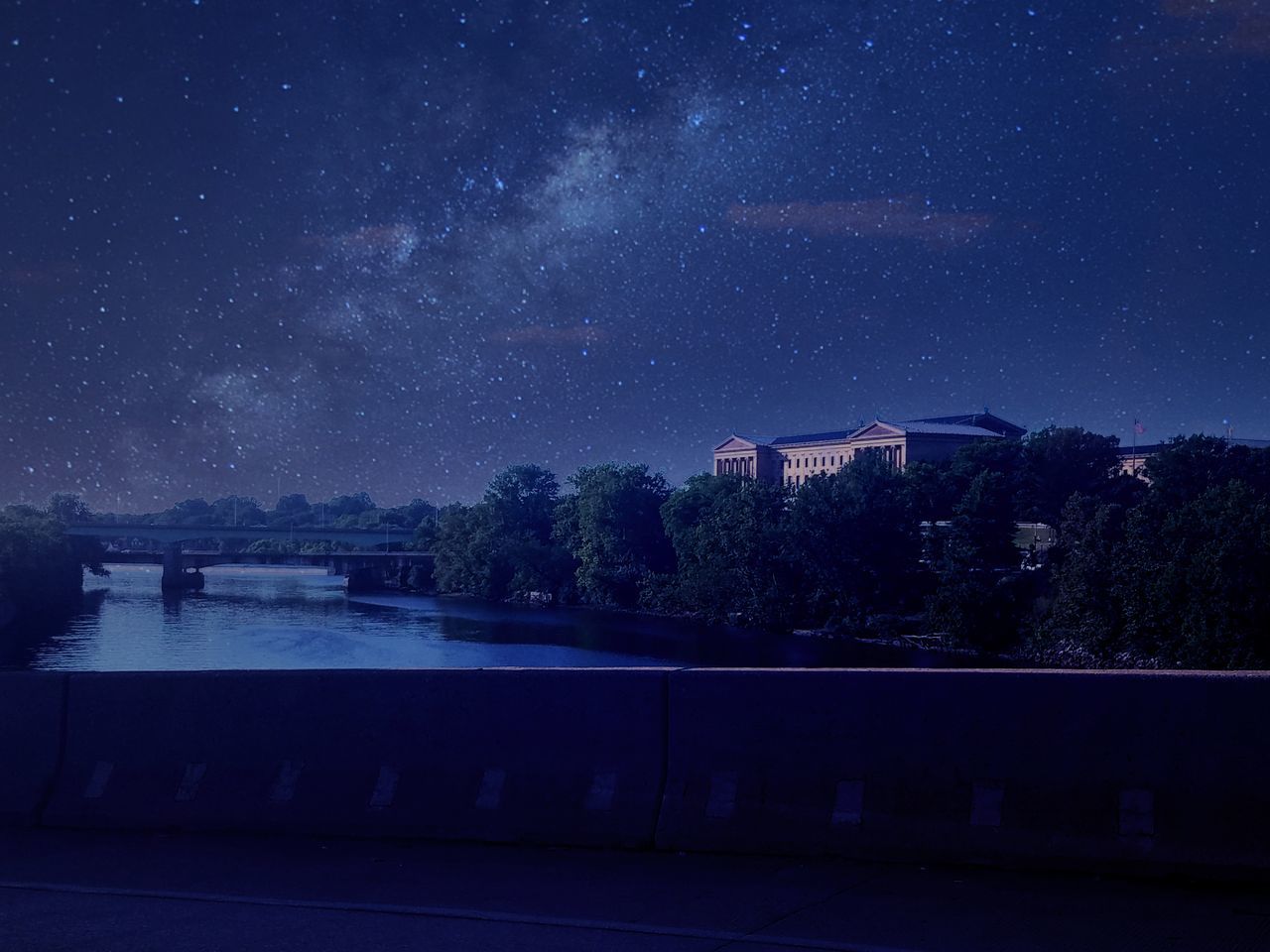 SCENIC VIEW OF STAR FIELD AT NIGHT