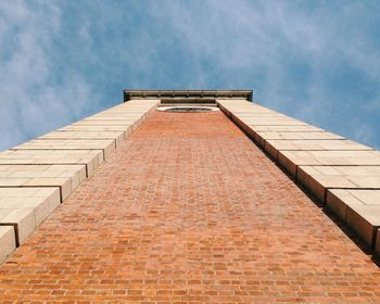 Low angle view of built structure against sky