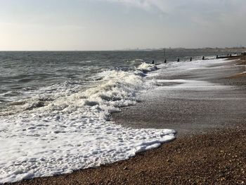 Scenic view of sea against sky