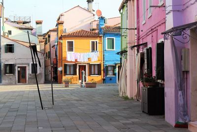 Buildings in city burano isola di venezia 