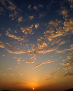 Scenic view of sky during sunset