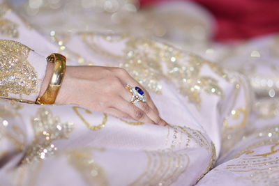 Close-up of wedding rings