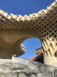 Low angle view of historical building against sky